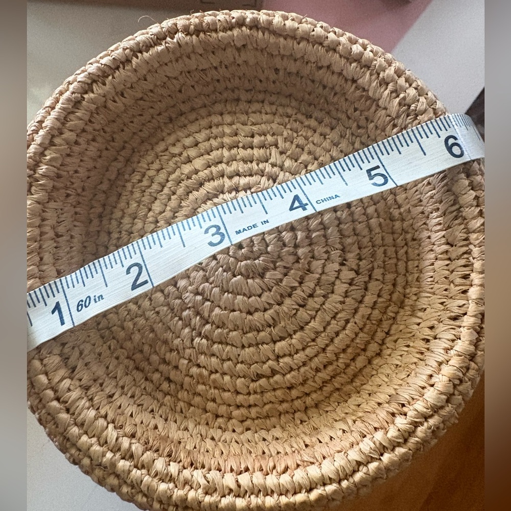 Franki Crotchet Raffia Bucket Hat- NWT - Picture 12 of 12